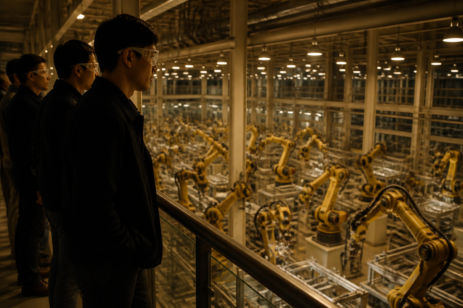 Foreign executives pay for robotics factory tours in China