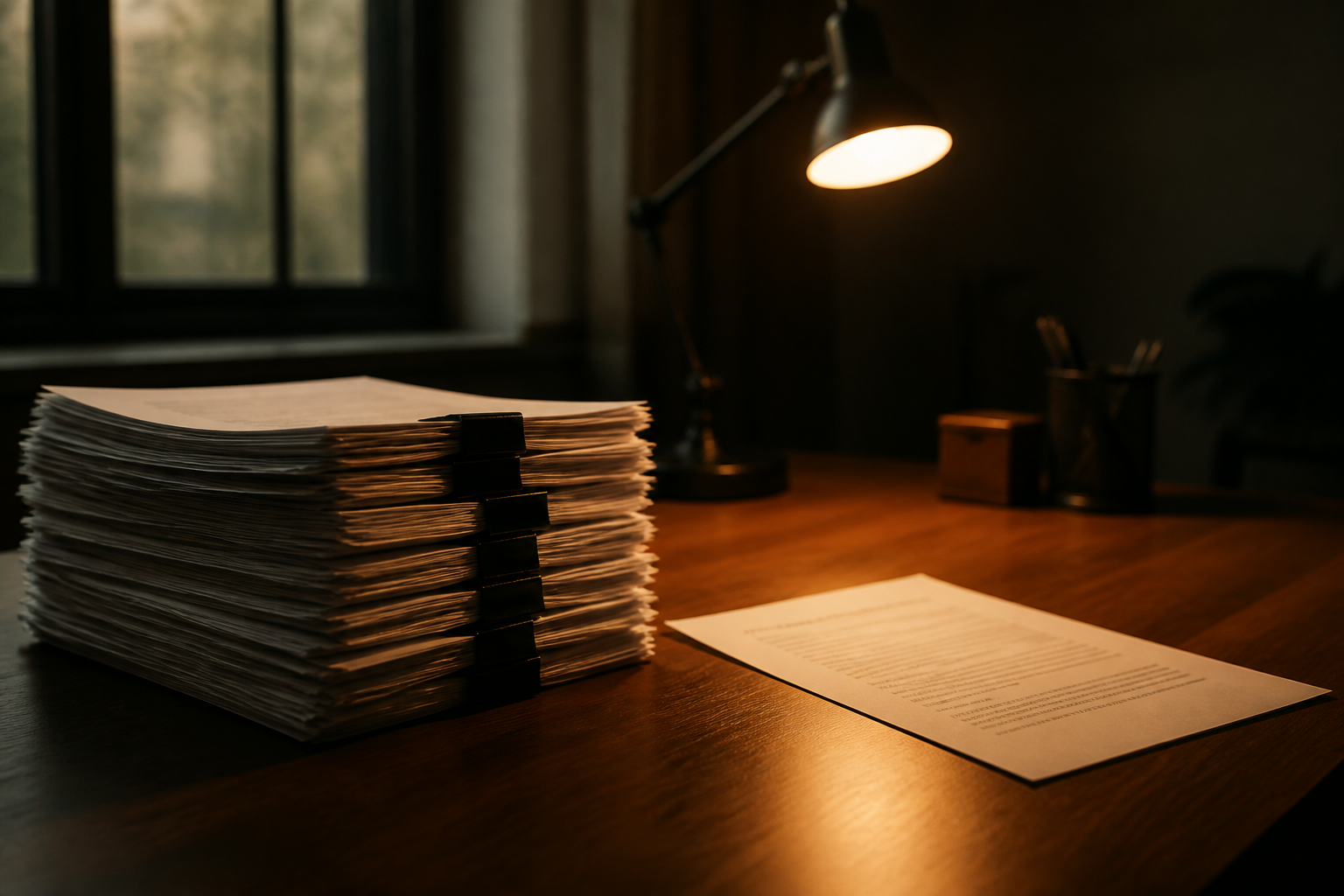 Prompt template for summarizing research documents into executive briefs
