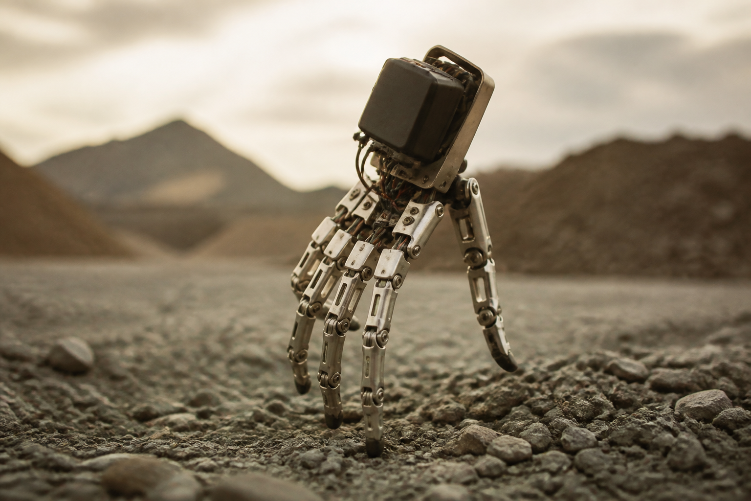 Researchers create autonomous walking robotic hand