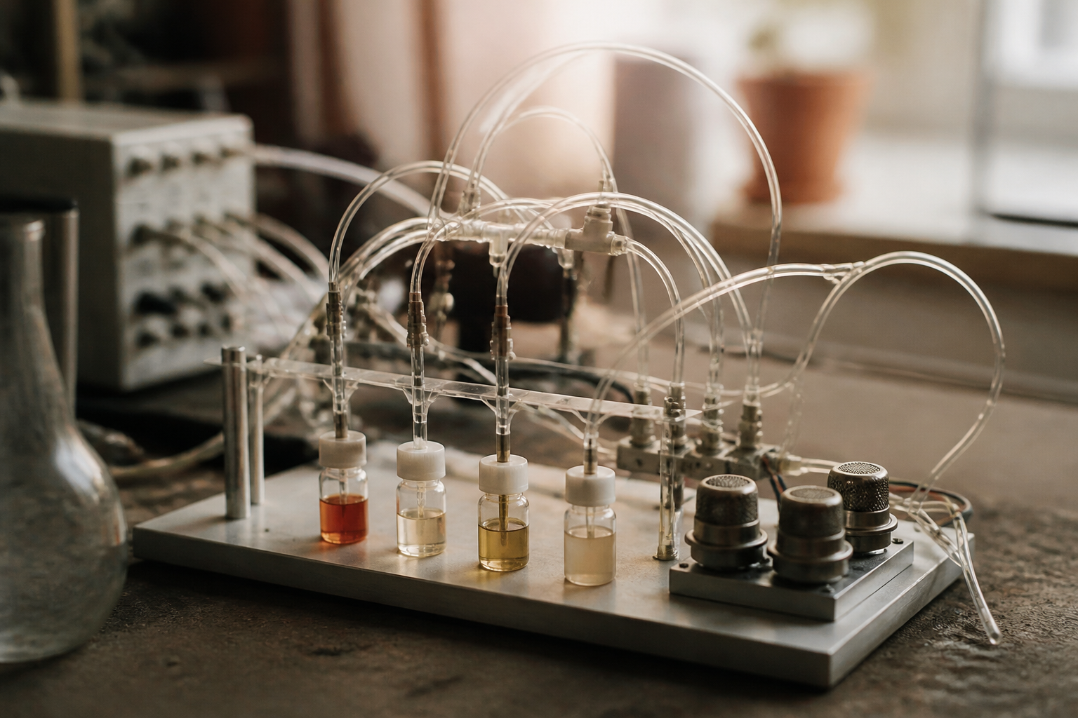 Sensors and scent misting hardware allow digital transmission of smells