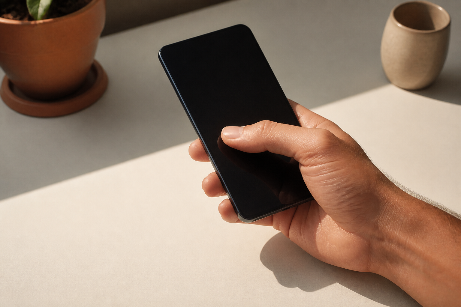 Smartphone software adjusts layout according to user hand grip