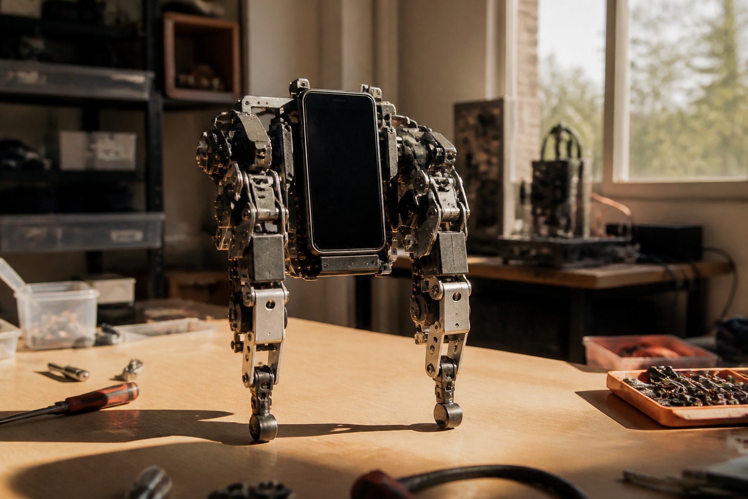 UCLA Researchers Build PhoneBot Using Smartphone as Torso and Brain